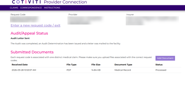 Claim Detail Page